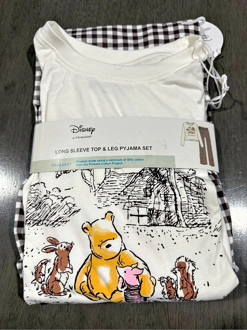 Winnie The Pooh Primemark 2 piece Pajama Set top bottoms Size Small